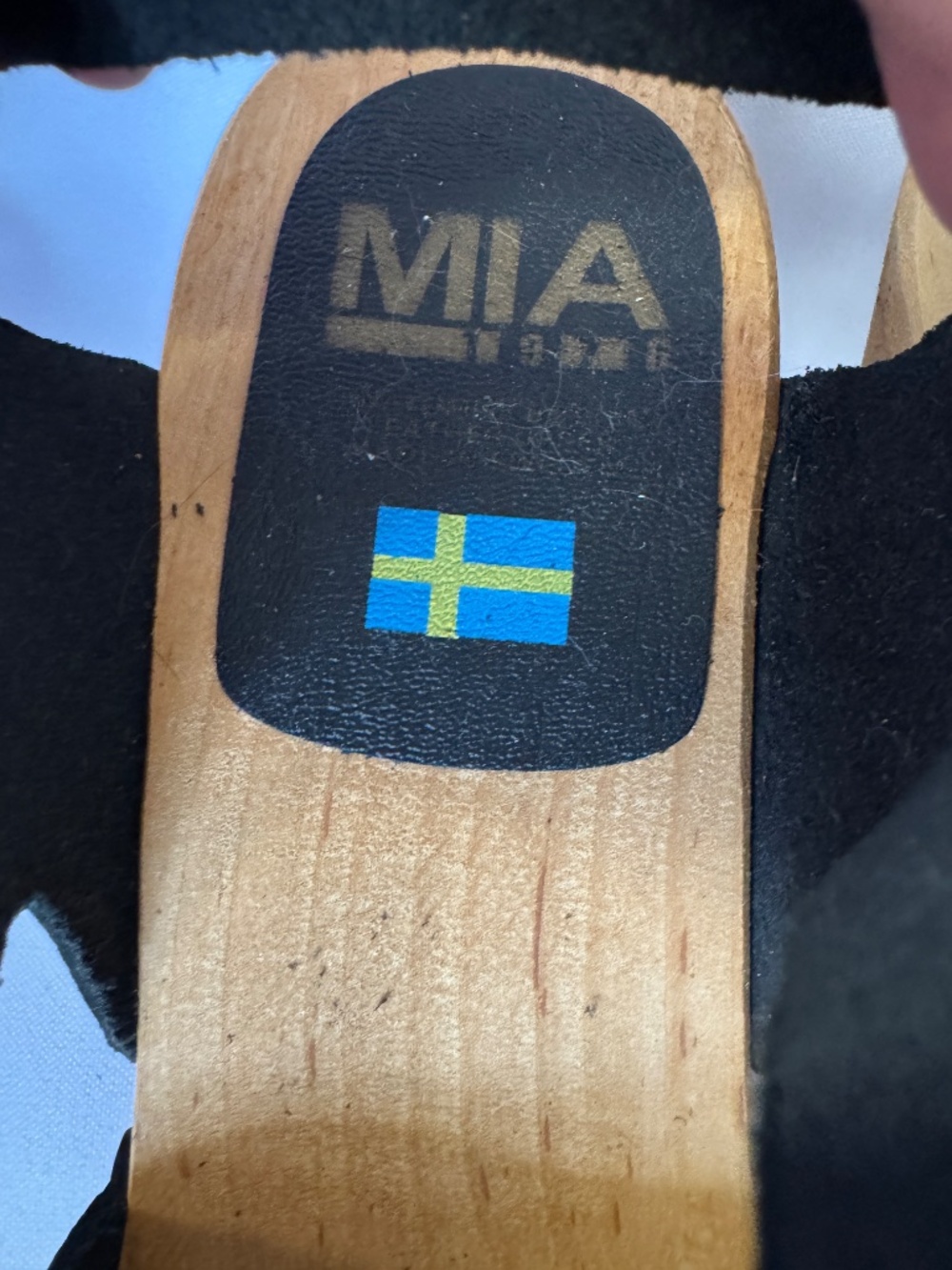 MIA Bety Woven Strap Leather Sandals Black Size 39 US 8 - Picture 3 of 13